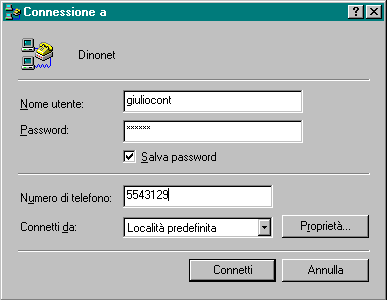 La finestra: Connessione a...
