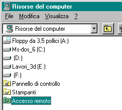La finestra: Risorse del computer